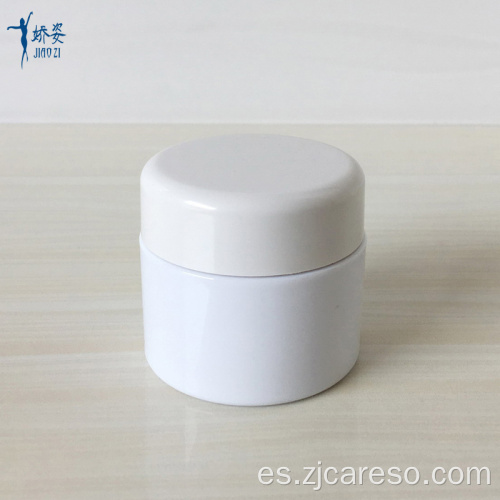 Tarro de crema transparente AS de 70 ml con tapa de ABS